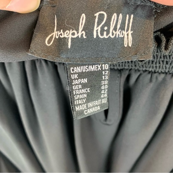 Joseph Ribkoff Witchy Dark fairy Victorian Goth Black Bell Sleeve Blouse Sz10 - Picture 13 of 14